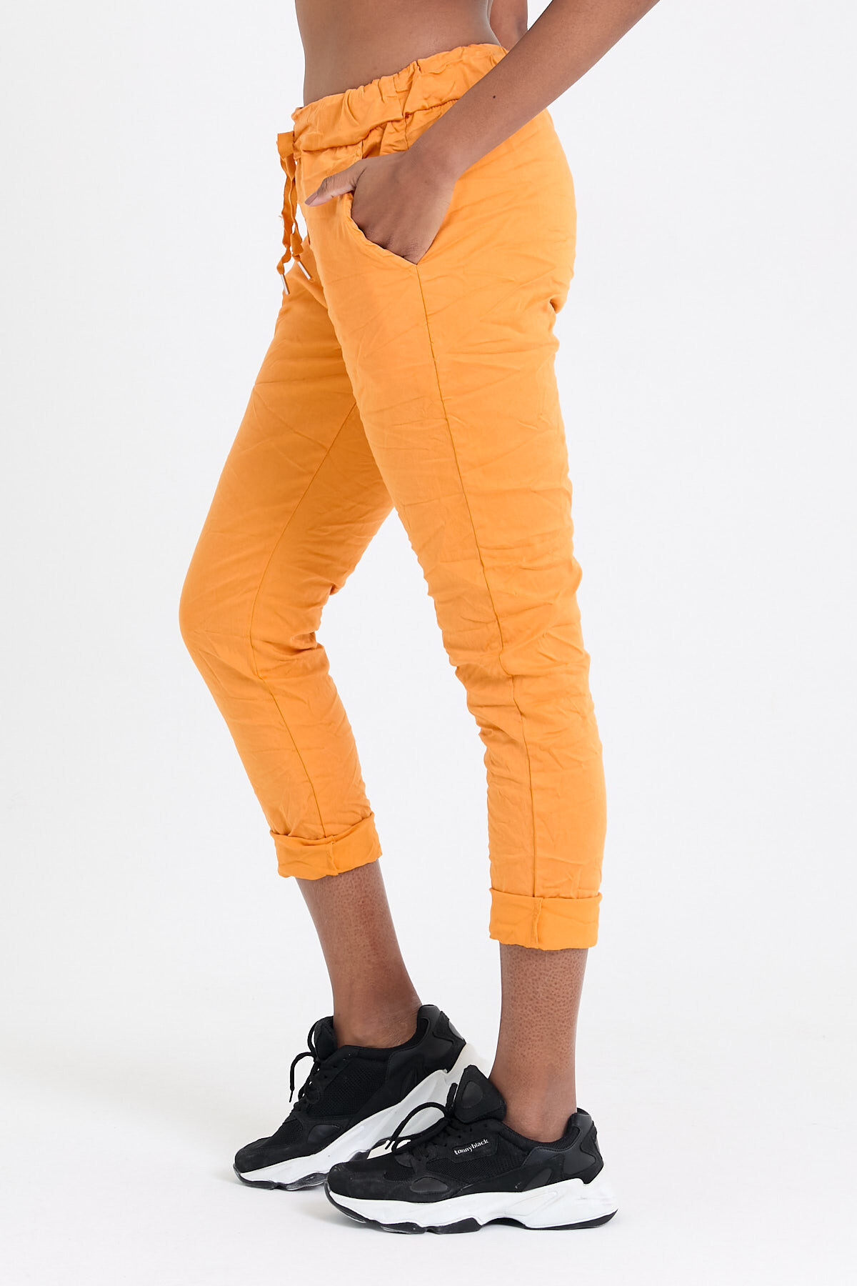 Orange Likralı Basic Pantolon