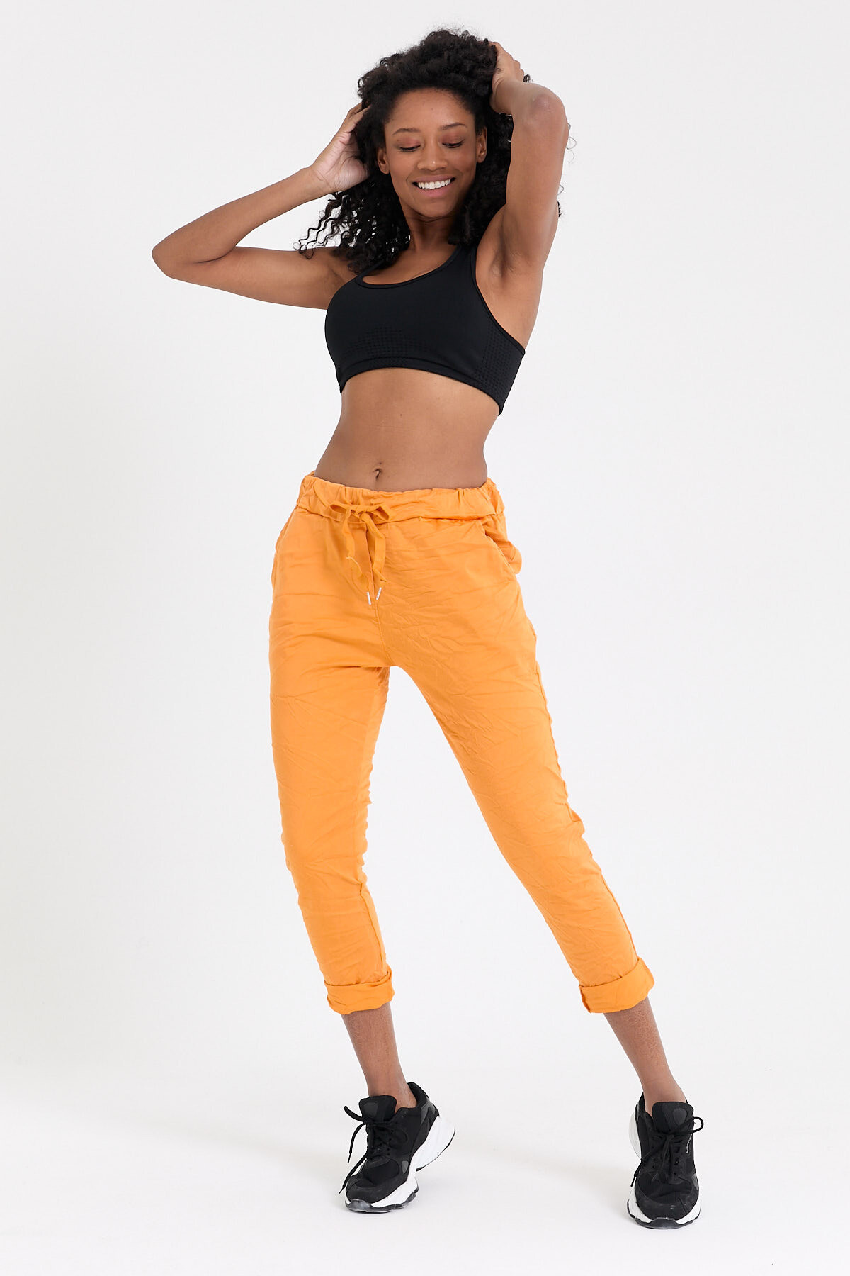 Orange Likralı Basic Pantolon